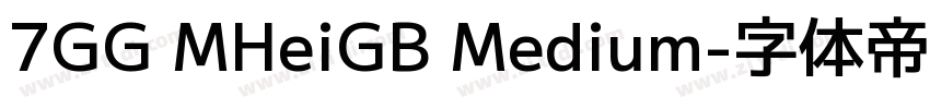 7GG MHeiGB Medium字体转换